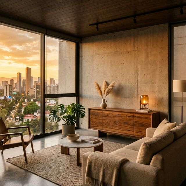 El Espacio — Sala CDMX con credenza